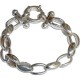 Bracelet Amour En Argent Sterling, Cadeau Femme Fin L 20,3 Cm
