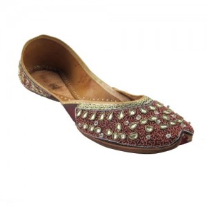 Handcrafted Beaded & Sequin Khoussa Chaussures Casual Belly Dance