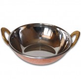 Vaisselle de Table Indienne Karahi en Cuivre Pour Servir le Cari