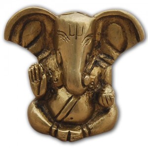 Ganesh Art Religieux Statue Métal Sculpture en laiton