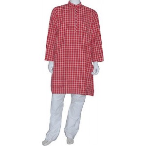 Vêtements pour Hommes Brodé Pyjama de Coton Kurta Tour de Poitrine 97 CM (M/38)